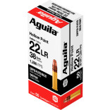 Патрон Aguila Hollow Point кал. 22 LR пуля CPHP, масса 2.46 г/38 гран фото Патрон Aguila Hollow Point кал. 22 LR пуля CPHP, масса 2.46 г/38 гран фото