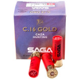 Патрон SAGA Gold Buck 12P кал. 16/70 картечь 7.65 мм, навеска 28 гр фото Патрон SAGA Gold Buck 12P кал. 16/70 картечь 7.65 мм, навеска 28 гр фото