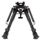 Сошки Buvele Carbon Bipod на антабку (высота 15.2 - 22.9 см) с переходником на Weaver/Picatinny фото Сошки Buvele Carbon Bipod на антабку (высота 15.2 - 22.9 см) с переходником на Weaver/Picatinny фото