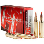 Патрон Hornady Superformance Varmint кал. 243 Win пуля V-Max, масса 4.86 гр/75 гран фото Патрон Hornady Superformance Varmint кал. 243 Win пуля V-Max, масса 4.86 гр/75 гран фото