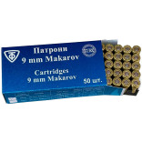Патрон ФОРТ кал. 9 мм (9х18) Makarov пуля FMJ, масса 6 гр/92 гран (50 шт/уп) фото Патрон ФОРТ кал. 9 мм (9х18) Makarov пуля FMJ, масса 6 гр/92 гран (50 шт/уп) фото