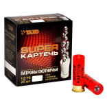 Патроны ТАХО кал. 12/70 Super картечь 8,0 мм навеска 36 гр (уп. 25 шт) фото Патроны ТАХО кал. 12/70 Super картечь 8,0 мм навеска 36 гр (уп. 25 шт) фото