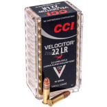 Патрон CCI Velocitor кал. 22 LR куля CPHP, маса 2.6 гр/40 гран фото Патрон CCI Velocitor кал. 22 LR куля CPHP, маса 2.6 гр/40 гран фото