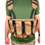 Разгрузочная система LeRoy Tactical под 4 магазина АК и 2 гранаты (койот) фото Разгрузочная система LeRoy Tactical под 4 магазина АК и 2 гранаты (койот) фото