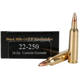 Патрон Black Hills Gold кал. 22-250 Rem пуля Barnes Varmint Grenade, масса 2.33 гр/36 гран фото Патрон Black Hills Gold кал. 22-250 Rem пуля Barnes Varmint Grenade, масса 2.33 гр/36 гран фото