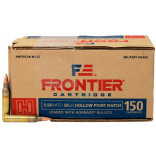 Патрон Hornady Frontier кал. 5,56x45 (.223 Rem) пуля HP, масса 3.56 гр/55 гран фото Патрон Hornady Frontier кал. 5,56x45 (.223 Rem) пуля HP, масса 3.56 гр/55 гран фото