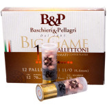 Патрон B&P Big Game Pallettoni кал. 12/70 картечь №11/0, навеска 45 гр фото Патрон B&P Big Game Pallettoni кал. 12/70 картечь №11/0, навеска 45 гр фото