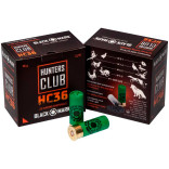 Патрон Black Mark Hunters Club 36 кал. 12/70 дробь №2/0, навеска 36 гр фото Патрон Black Mark Hunters Club 36 кал. 12/70 дробь №2/0, навеска 36 гр фото