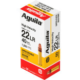 Патрон Aguila High Velocity кал. 22 LR пуля CPSP, масса 2.59 г/40 гран фото Патрон Aguila High Velocity кал. 22 LR пуля CPSP, масса 2.59 г/40 гран фото