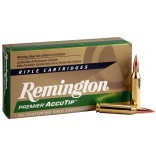 Патрон Remington Premier кал. 243 Win пуля AccuTip, масса 6.2 гр/95 гран фото Патрон Remington Premier кал. 243 Win пуля AccuTip, масса 6.2 гр/95 гран фото