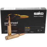 Патрон Sako Gamehead кал. 243 Win пуля SP, масса 6.5 гр/100 гран фото Патрон Sako Gamehead кал. 243 Win пуля SP, масса 6.5 гр/100 гран фото