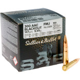 Патрон Sellier & Bellot кал. 300 Whisper/Blackout пуля FMJ, масса 9.55 гр/147 гран (уп. 50 шт) фото Патрон Sellier & Bellot кал. 300 Whisper/Blackout пуля FMJ, масса 9.55 гр/147 гран (уп. 50 шт) фото