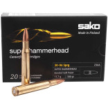 Патрон Sako Super Hammerhead кал. 30-06 пуля SP, масса 11.7 гр/180 гран фото Патрон Sako Super Hammerhead кал. 30-06 пуля SP, масса 11.7 гр/180 гран фото
